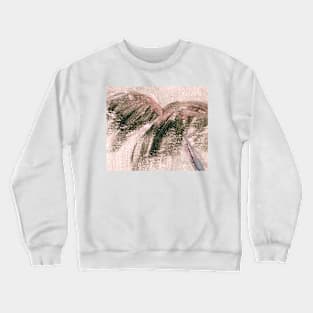 Abstract Oil Painting Pink Sage Green 11c5 Crewneck Sweatshirt